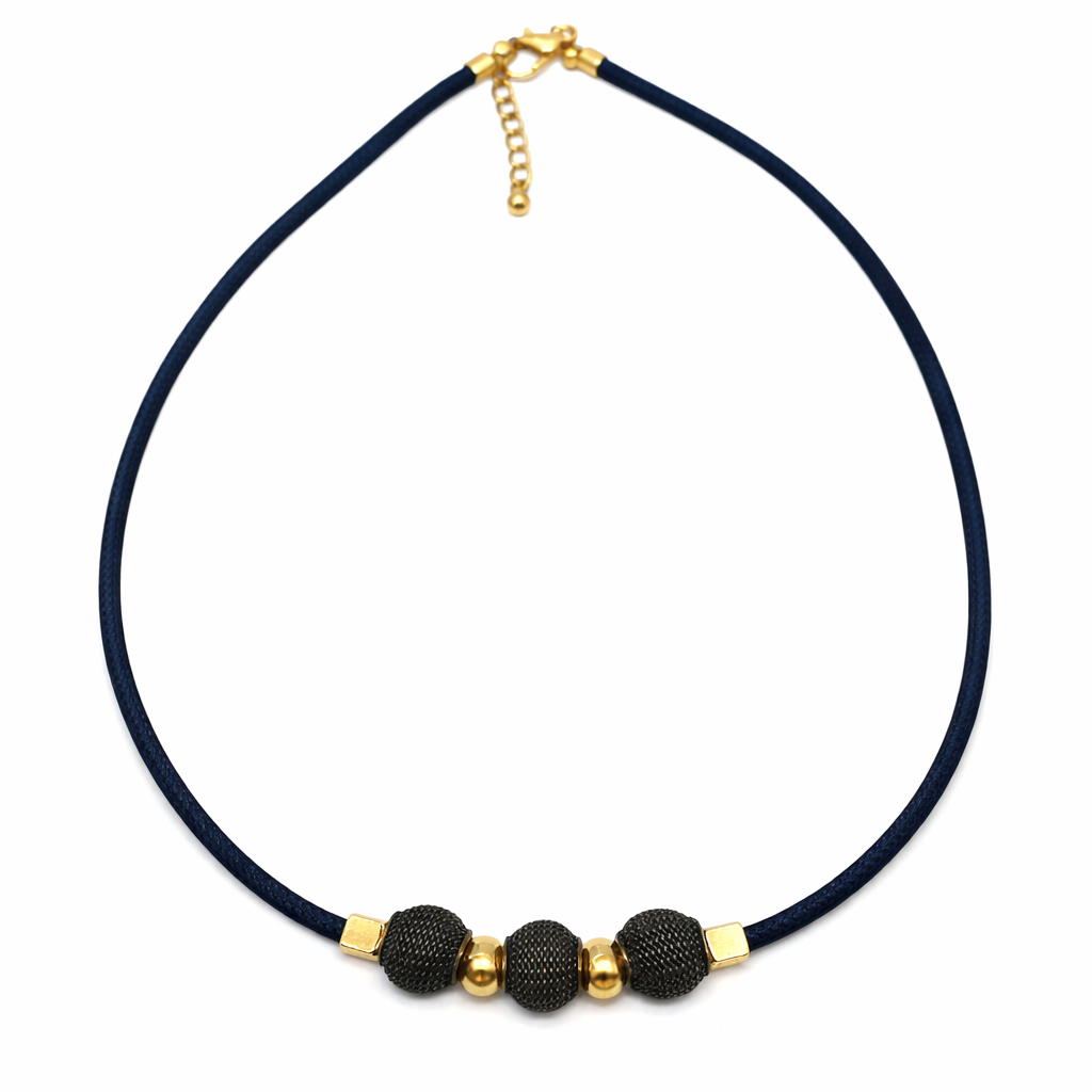 Sweet Rusty black necklace
